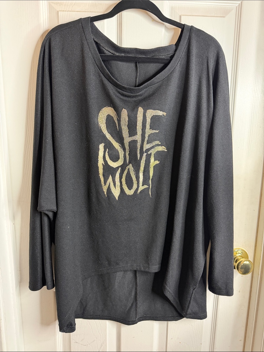 Zanzea She Wolf Black Knit Top with Subtle Texture 3X